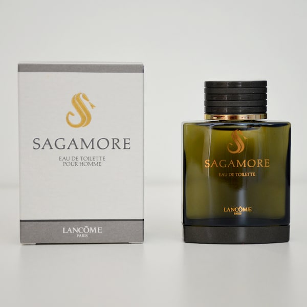 Vintage Lancôme Sagamore (1985) Eau de Toilette Splash für HERREN, 50-ml-Flasche, neu im Karton, hergestellt in Frankreich, Vintage-Duft eingestellt