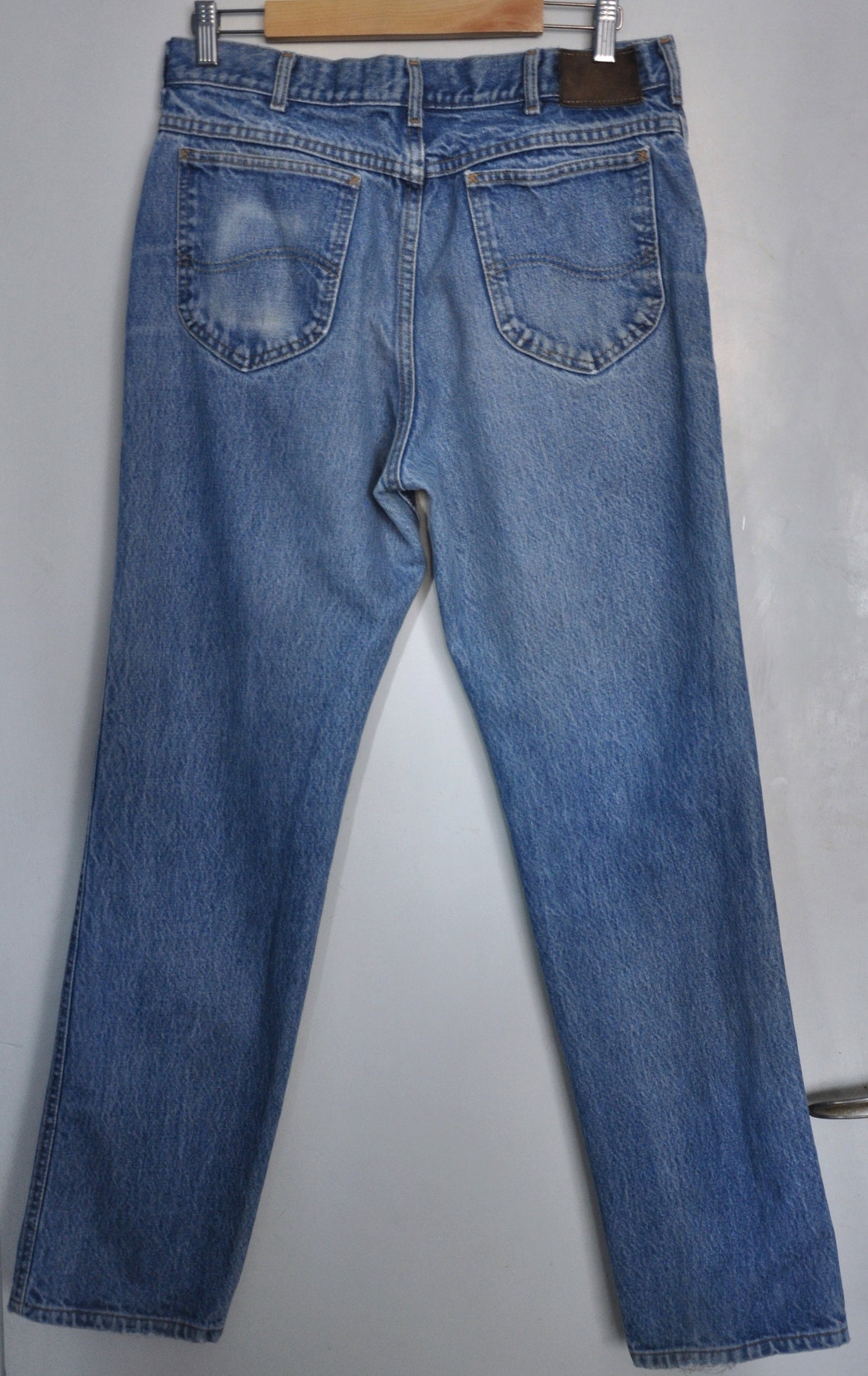 Distressed 1980s LEE Blue Jeans Vintage Light Wash Jeans - Etsy