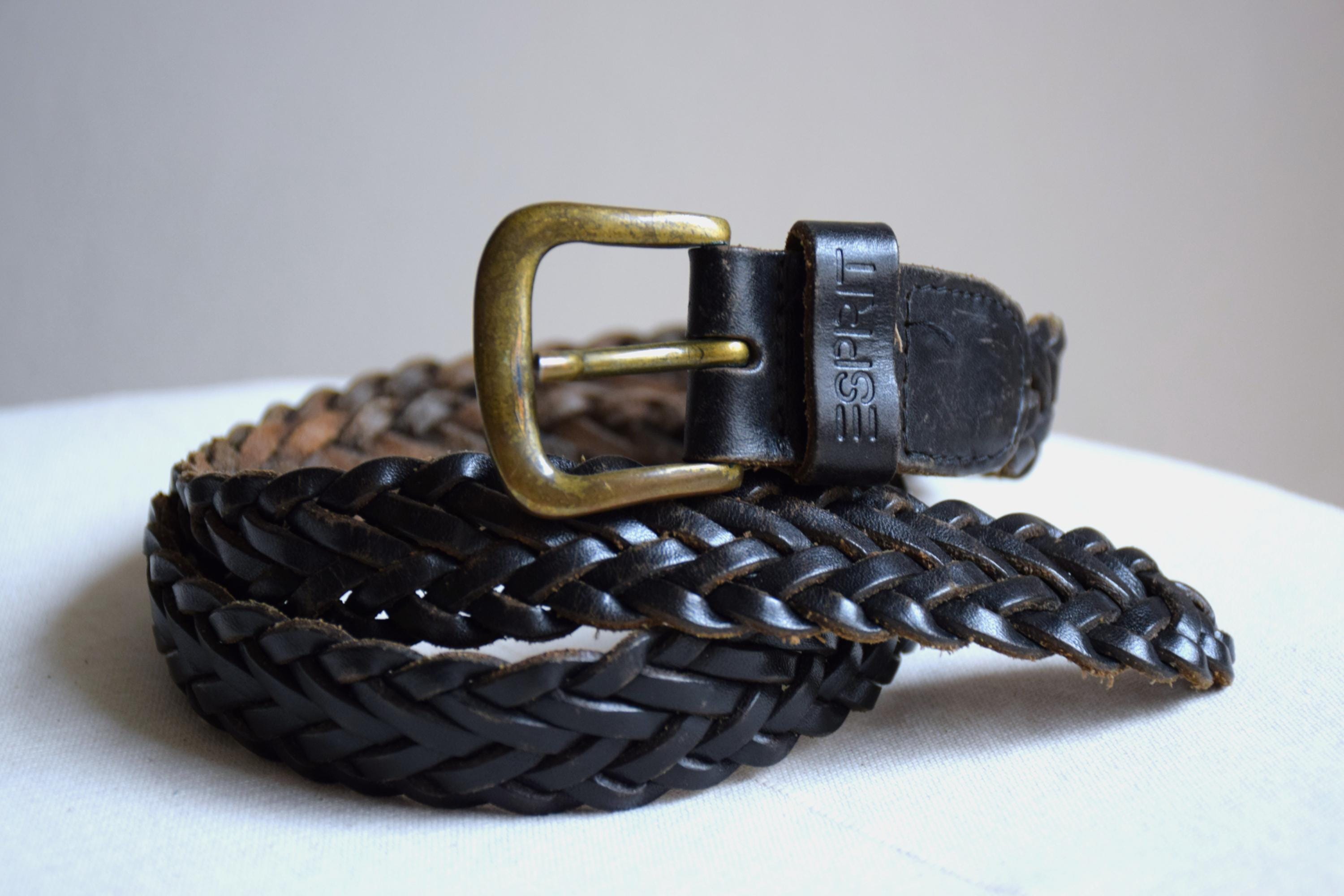 Black and Gold Studded Belt by Esprit Buy Black Gold Studded Belt | Full Grain Leather | Capo Pelle main image 3