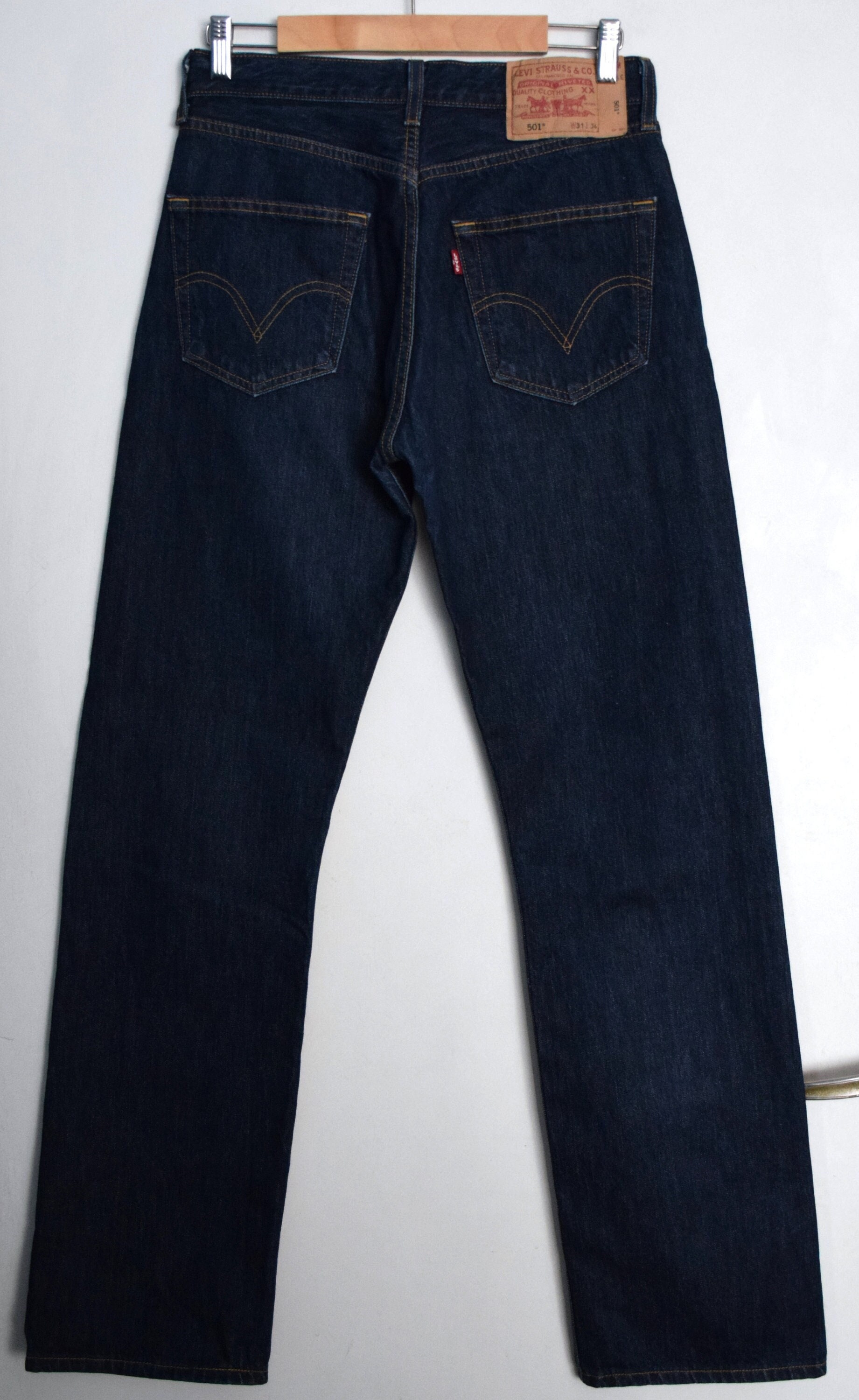 Vintage 90s Levi's 501 Jeans: High Waist Indigo Denim (29