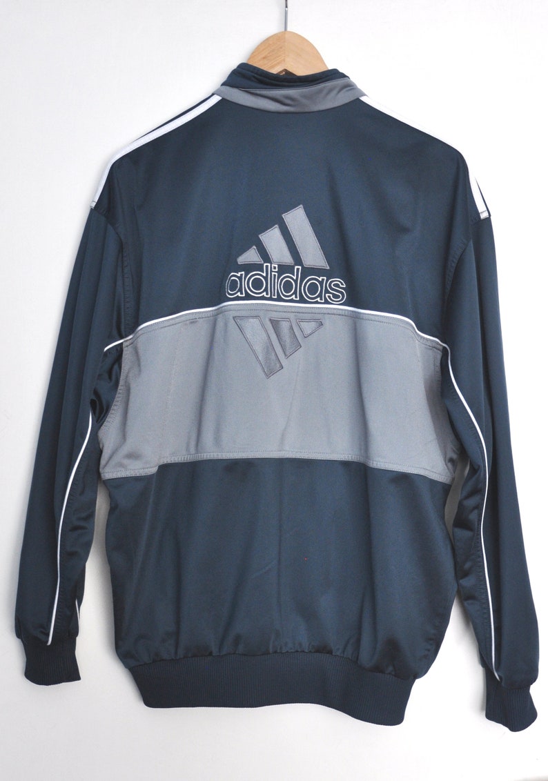 Vintage Adidas tracksuit jacket top in green black Depop Vintage Adidas tracksuit jacket top in green black Depop
