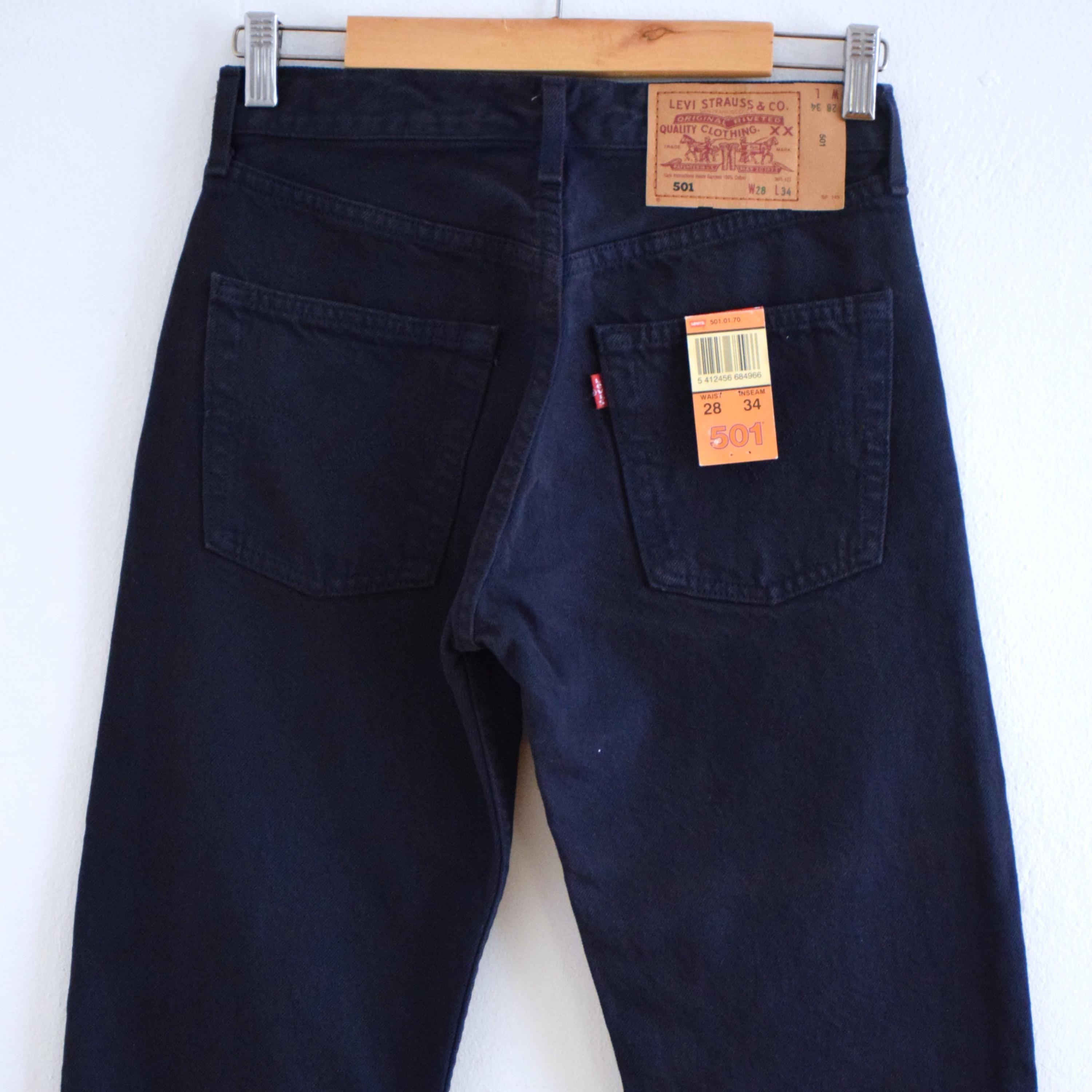 LEVI'S 501® VINTAGE CLOTHING ダークインディゴXL Vintage Levi's 501 Jeans, Dark Indigo, High Waist, 90s NOS (26