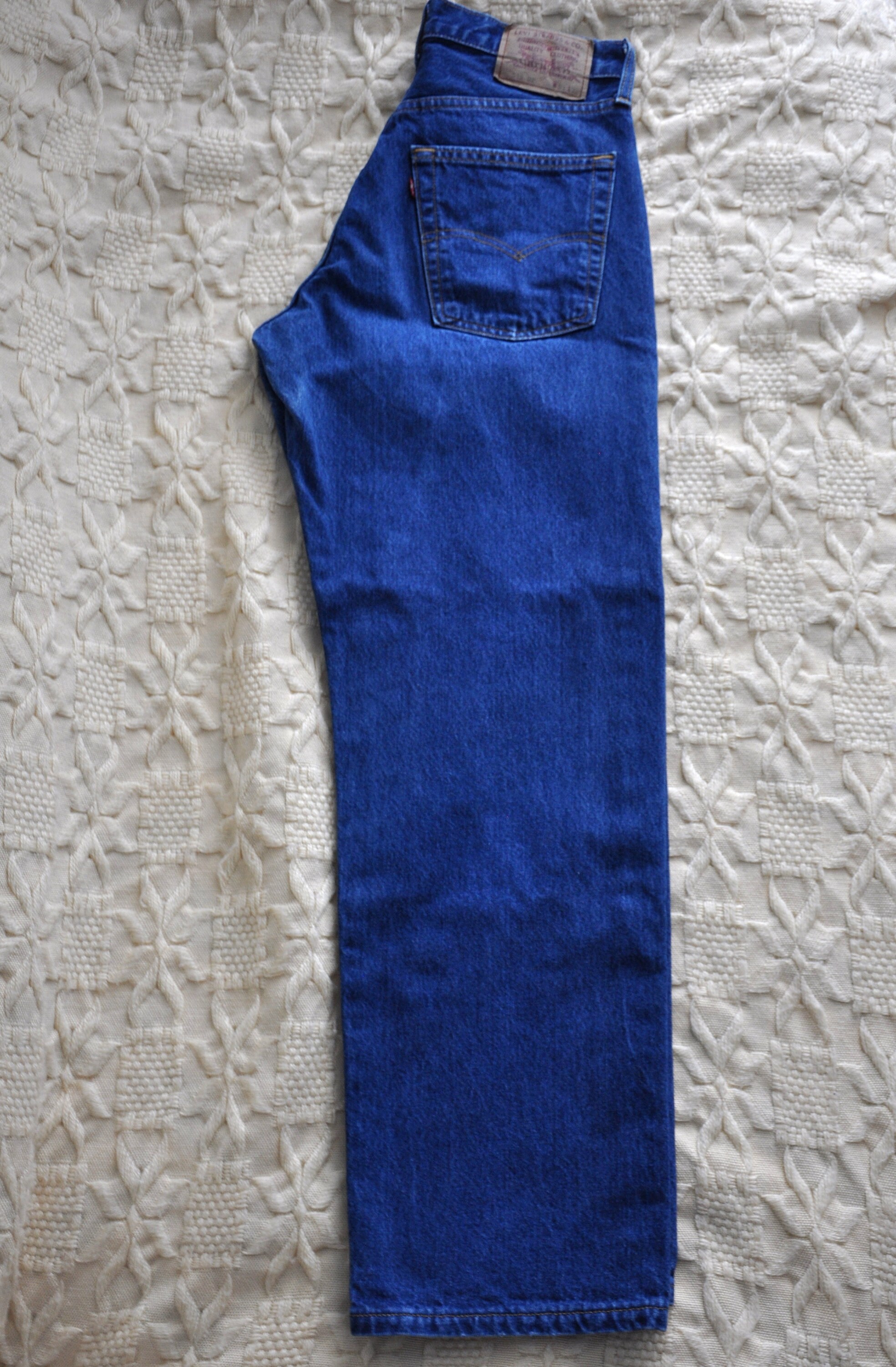 Vintage 1990s Dark Blue Levi's Jeans Levi's 519 02 - Etsy