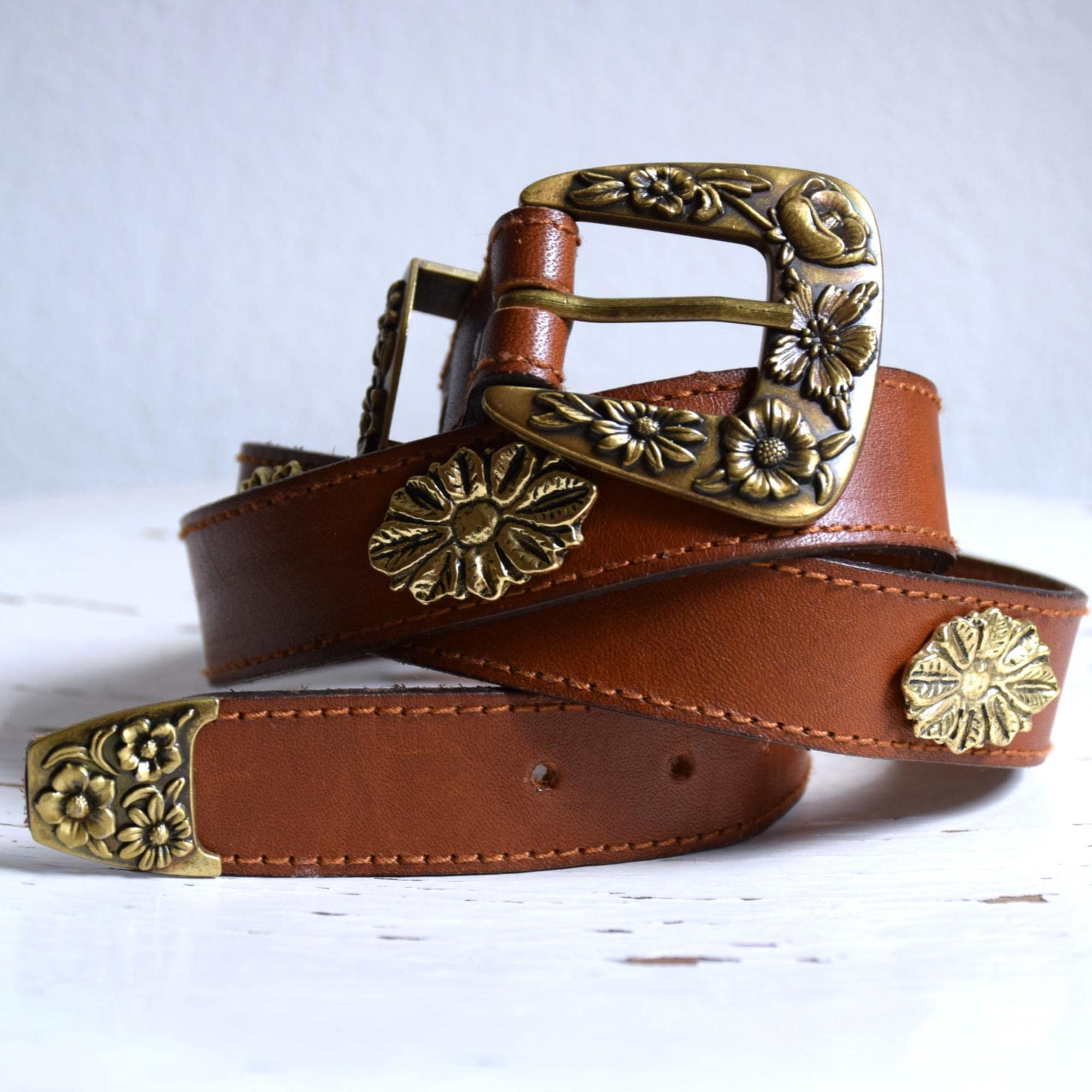 90s Western Belt - Etsy