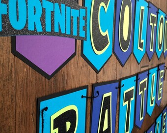 video game fort look a like battle royal banner - free printable fortnite banner