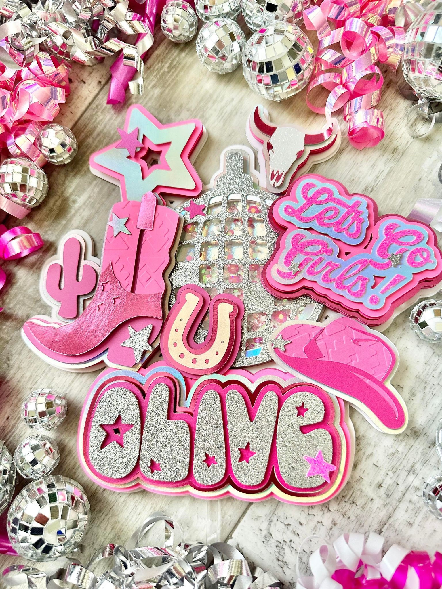 20PCS/set Cowgirl Straw Charms Toppers Decorations Pink Cow Girl Straw  Cover Accessories Cow Girl Party Straw Toppers Decorations Cute Aesthetic  Stuff