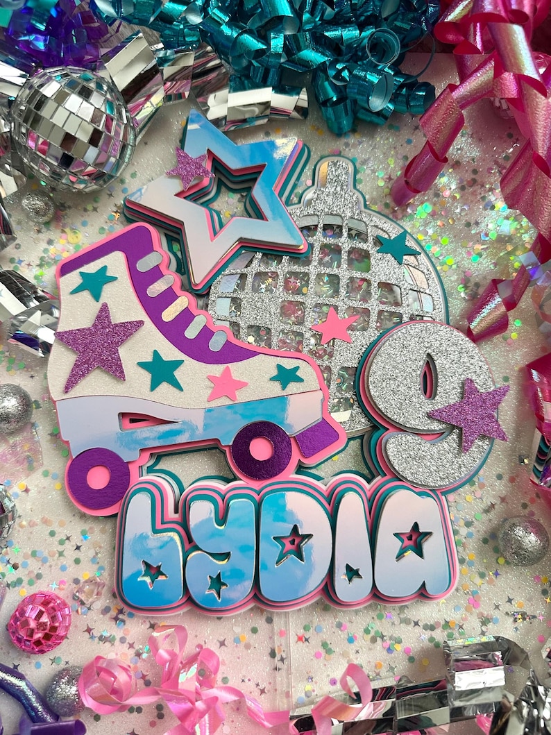 Rollerskate Cake Topper image 2