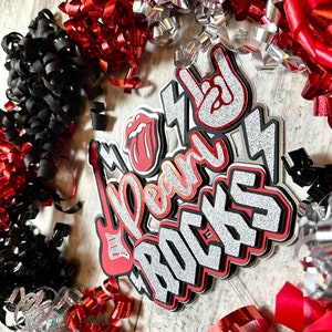 Rock Rockstar Rock N Roll One Rocks Cake Topper & Cupcake Toppers - Etsy