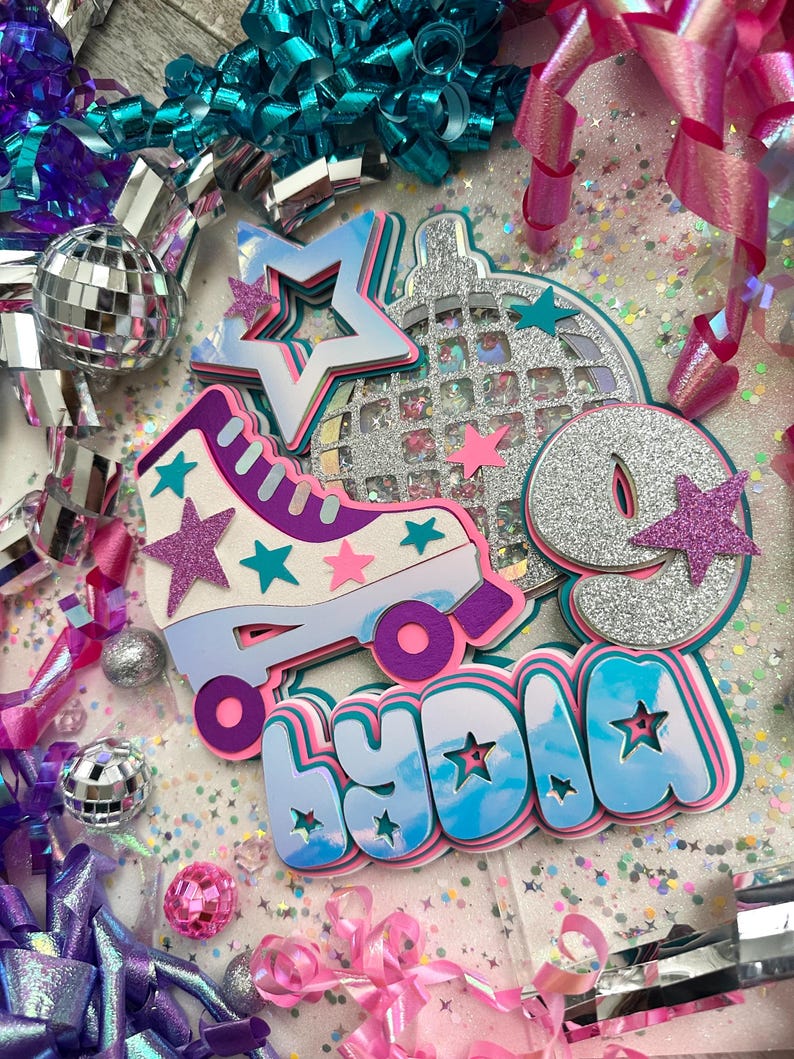 Rollerskate Cake Topper image 20