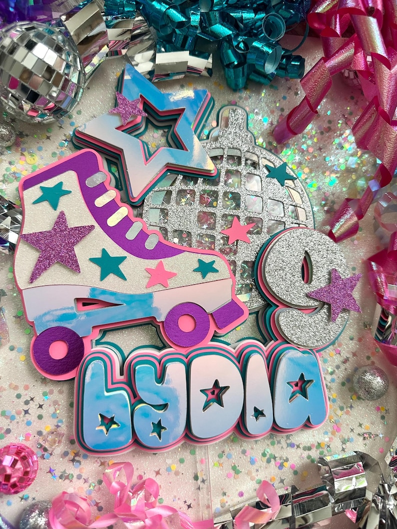 Rollerskate Cake Topper image 17