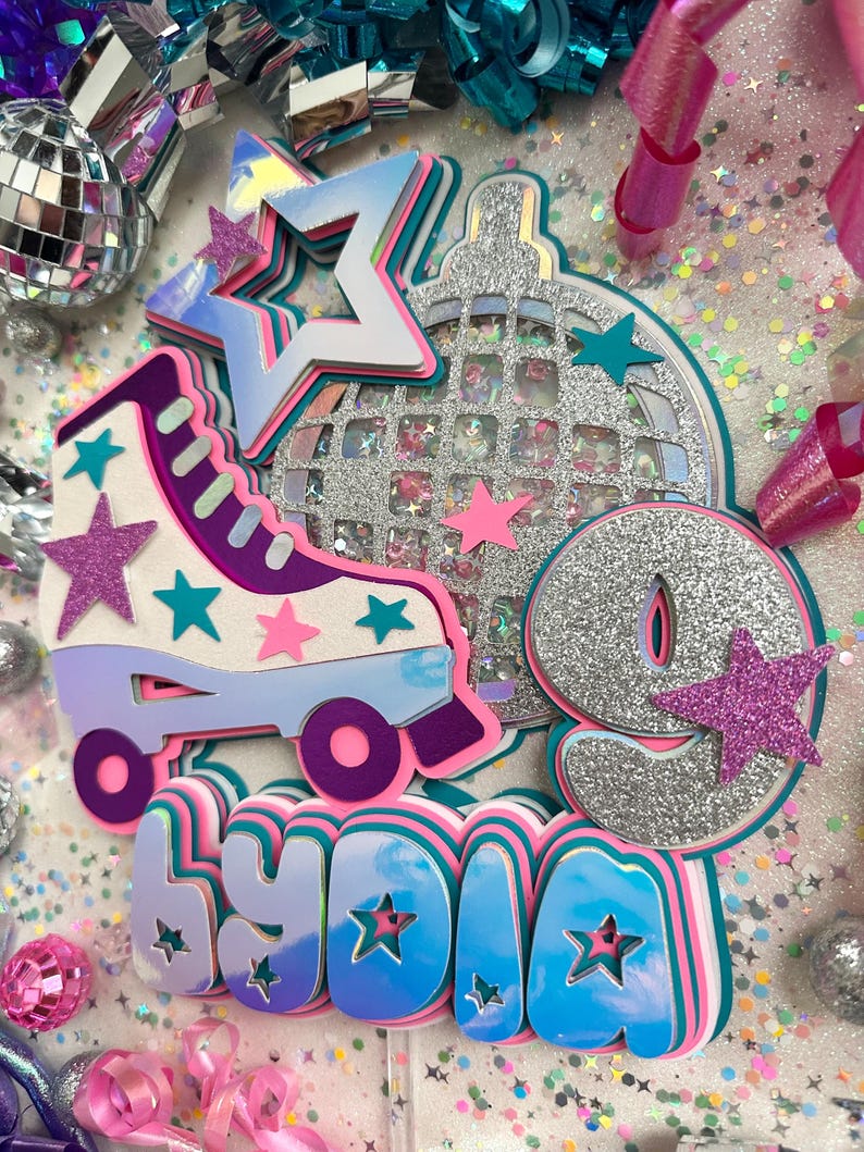 Rollerskate Cake Topper image 18