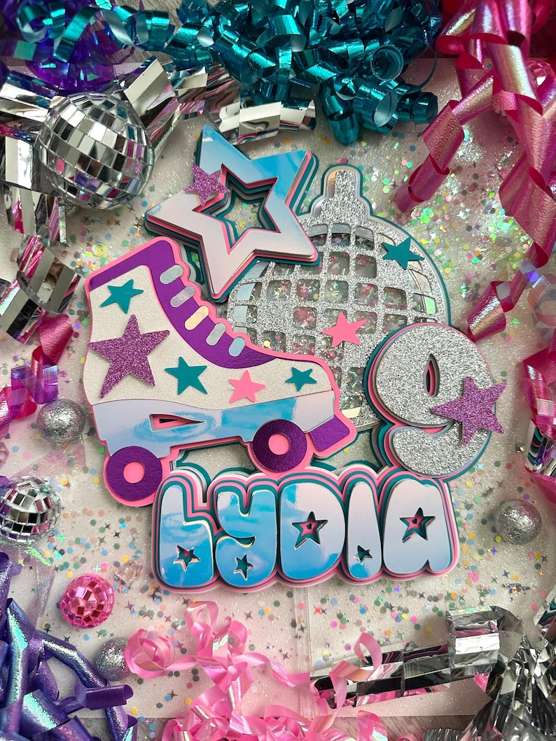 Rollerskate Cake Topper image 15