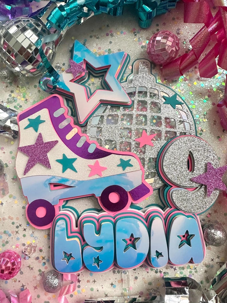 Rollerskate Cake Topper image 14