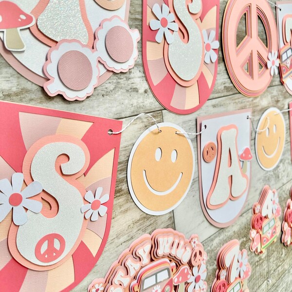 Flower Child Birthday Party Signs Etsy