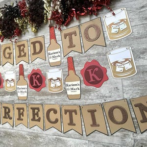 熟成された完璧なウイスキー 40歳 50歳 60歳 70歳の誕生日パーティーバナー 誕生日