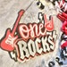 One Rocks Rock N Roll Born to Rock Theme Cake Topper - Etsy