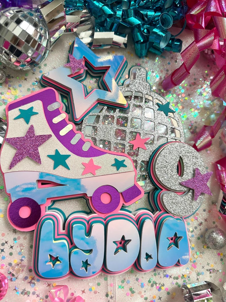 Rollerskate Cake Topper image 19