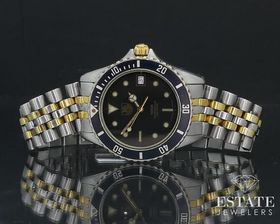 Vintage 1980's Tag Heuer Professional 1000 980.020B Mens