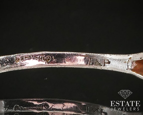 Antique Edwardian Sterling Silver Bar Lorgnette E… - image 3