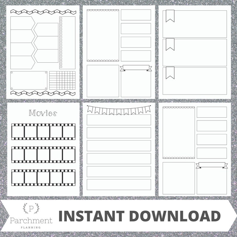 Printable Blank Bullet Journal Pages