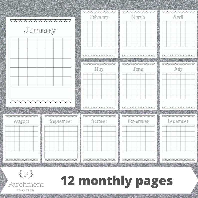 Printable Bullet Journal / Blank Bullet Journal / Bullet | Etsy