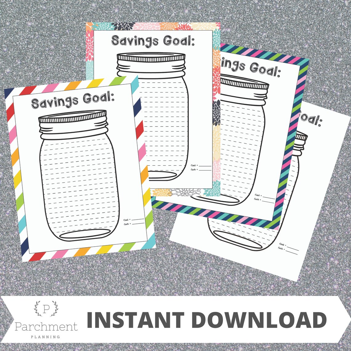 Printable Mason Jar Savings Tracker / Printable Savings - Etsy