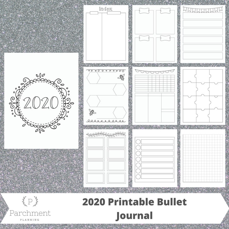 printable-bullet-journal-blank-bullet-journal-bullet-etsy