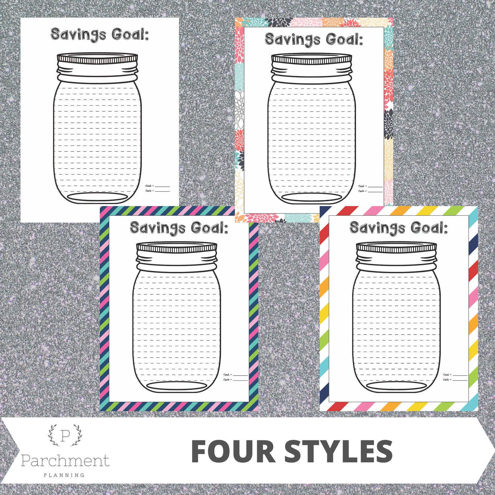 Printable Mason Jar Savings Tracker / Printable Savings - Etsy