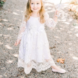 Themis White Christening Dress Lace Girl's Baptism Gown - Etsy