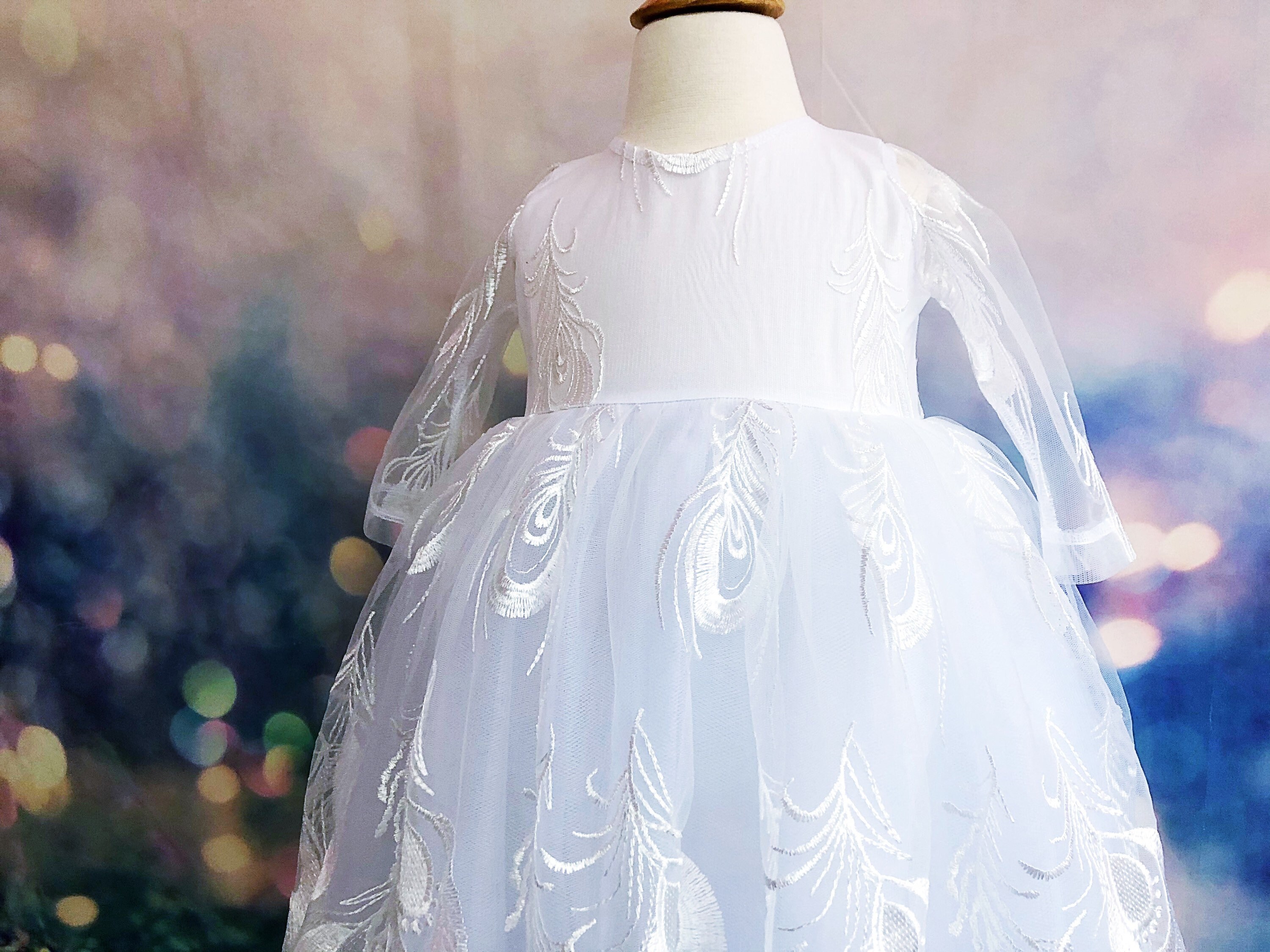 white christening gown