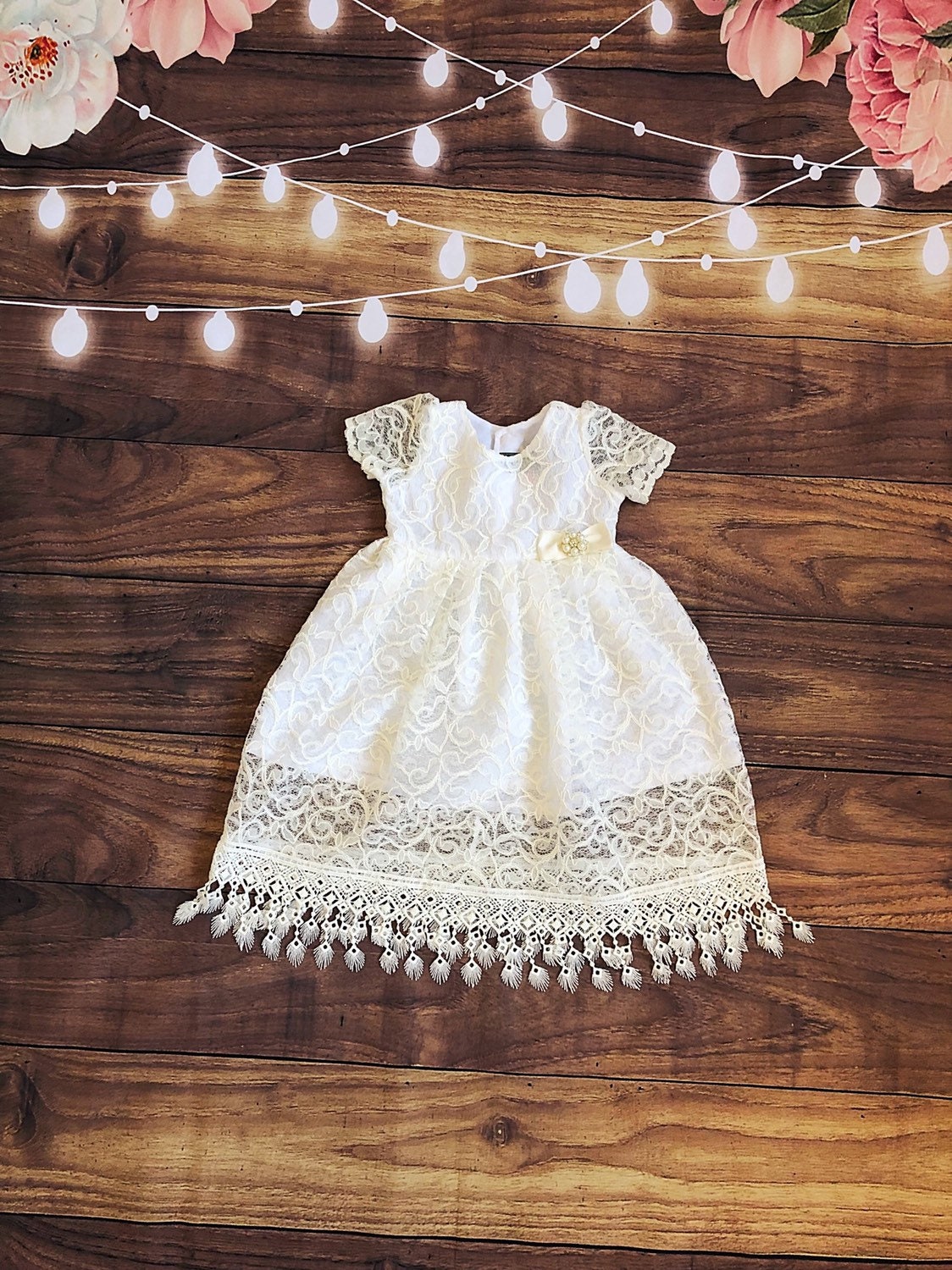 cotton baptism dress