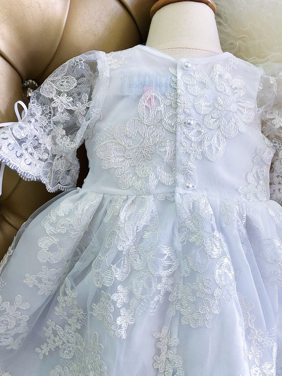 white christening gown