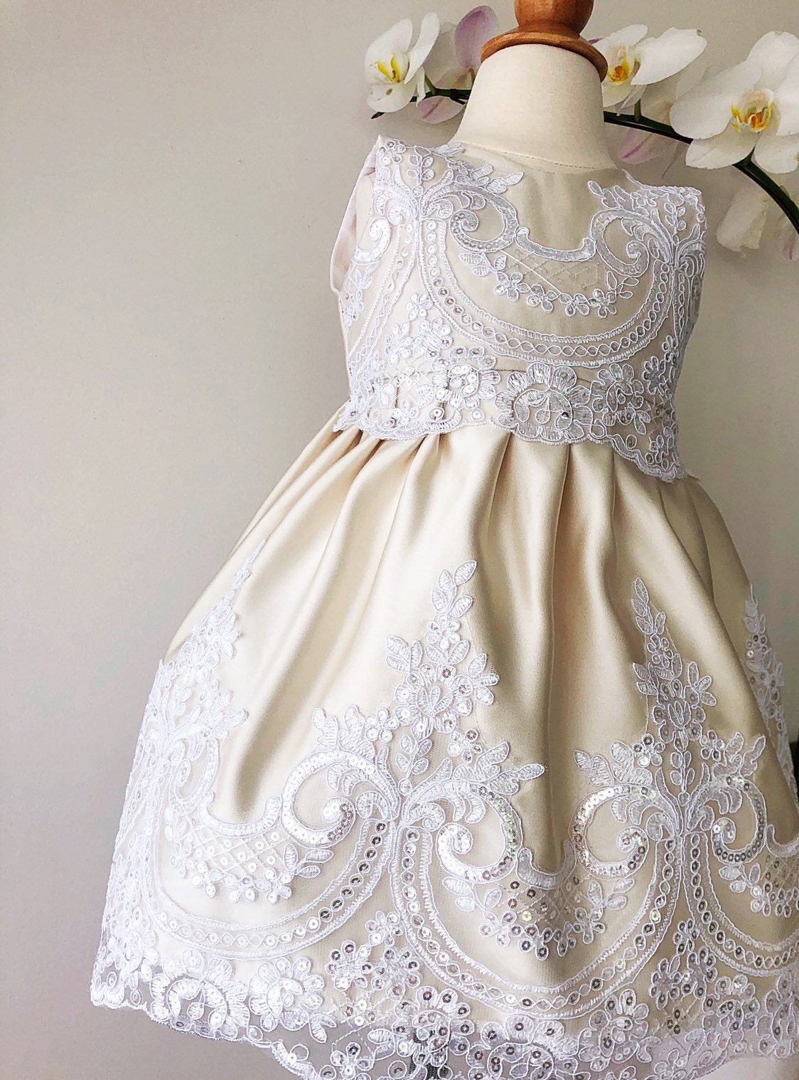 agnette baptismal dress christening dress christening gown lace baby