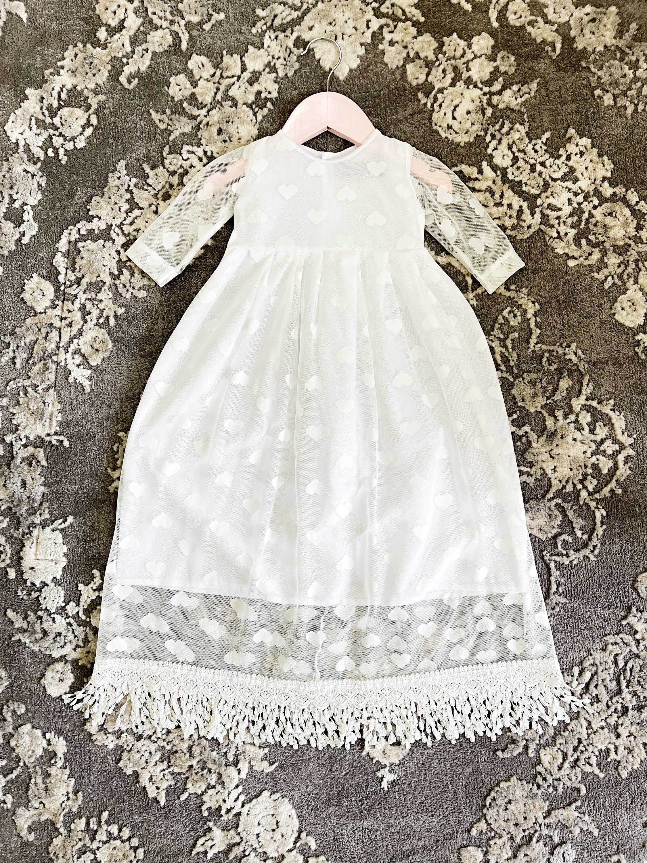 off white baptism dress