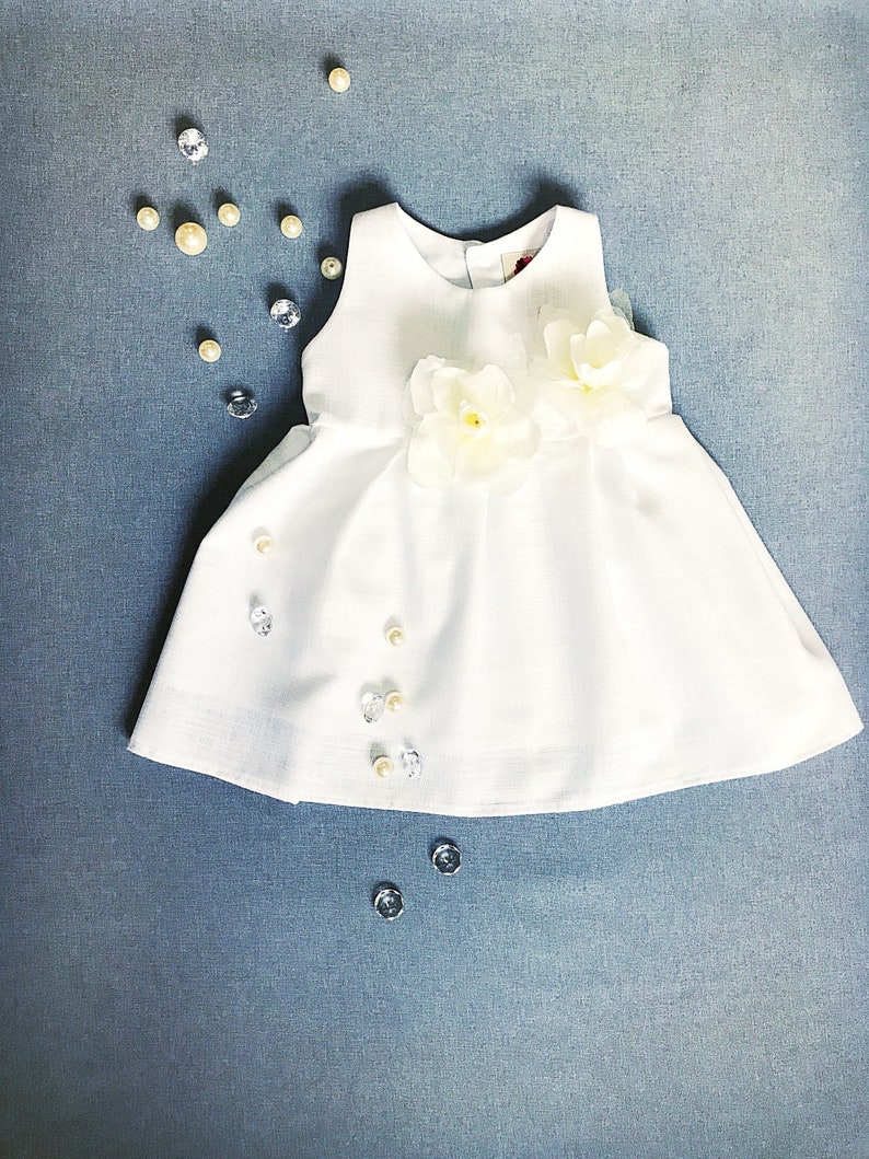 linen baptism gown