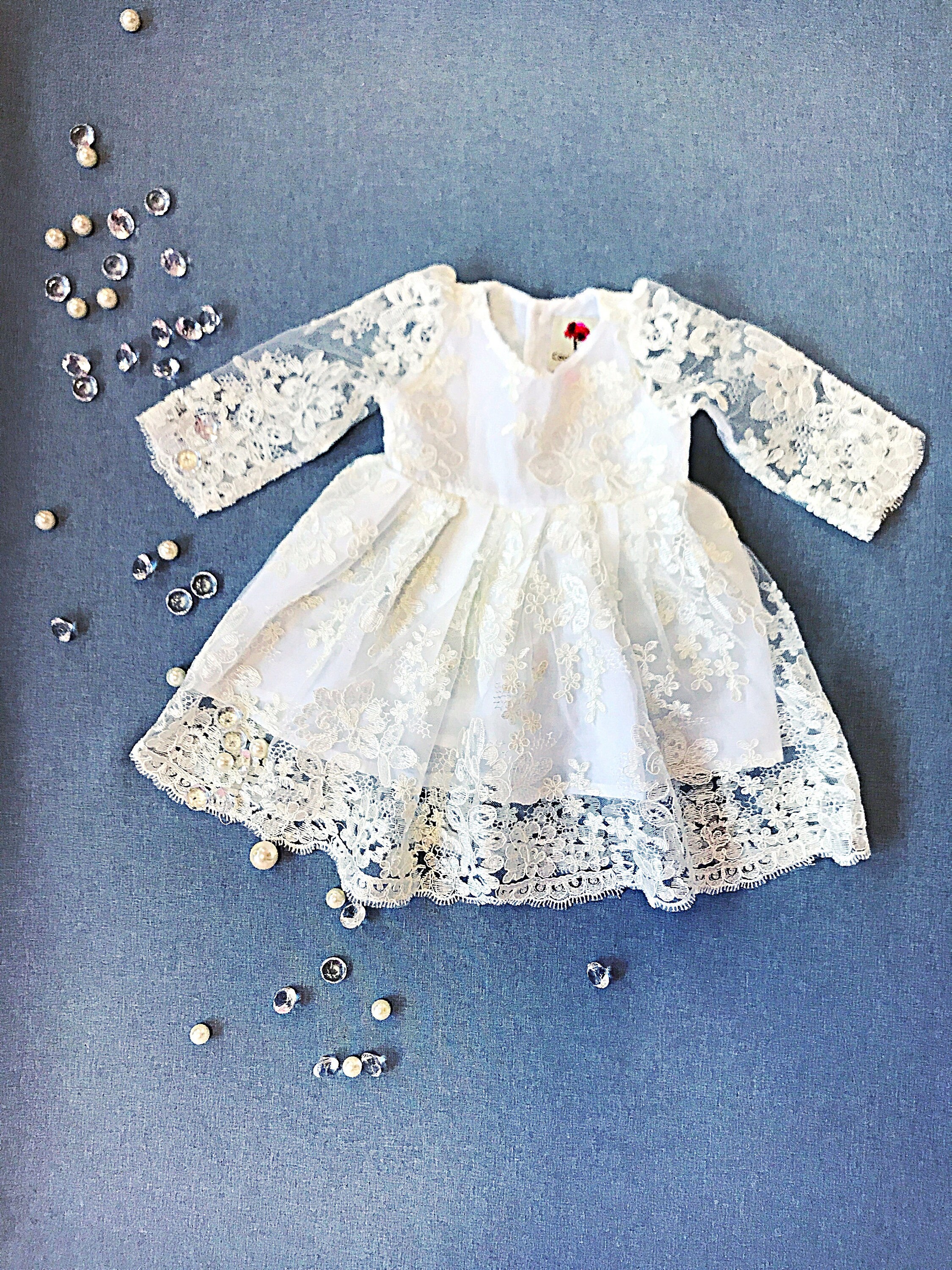 cybele sophisticated lace dress christening gown ivory christening