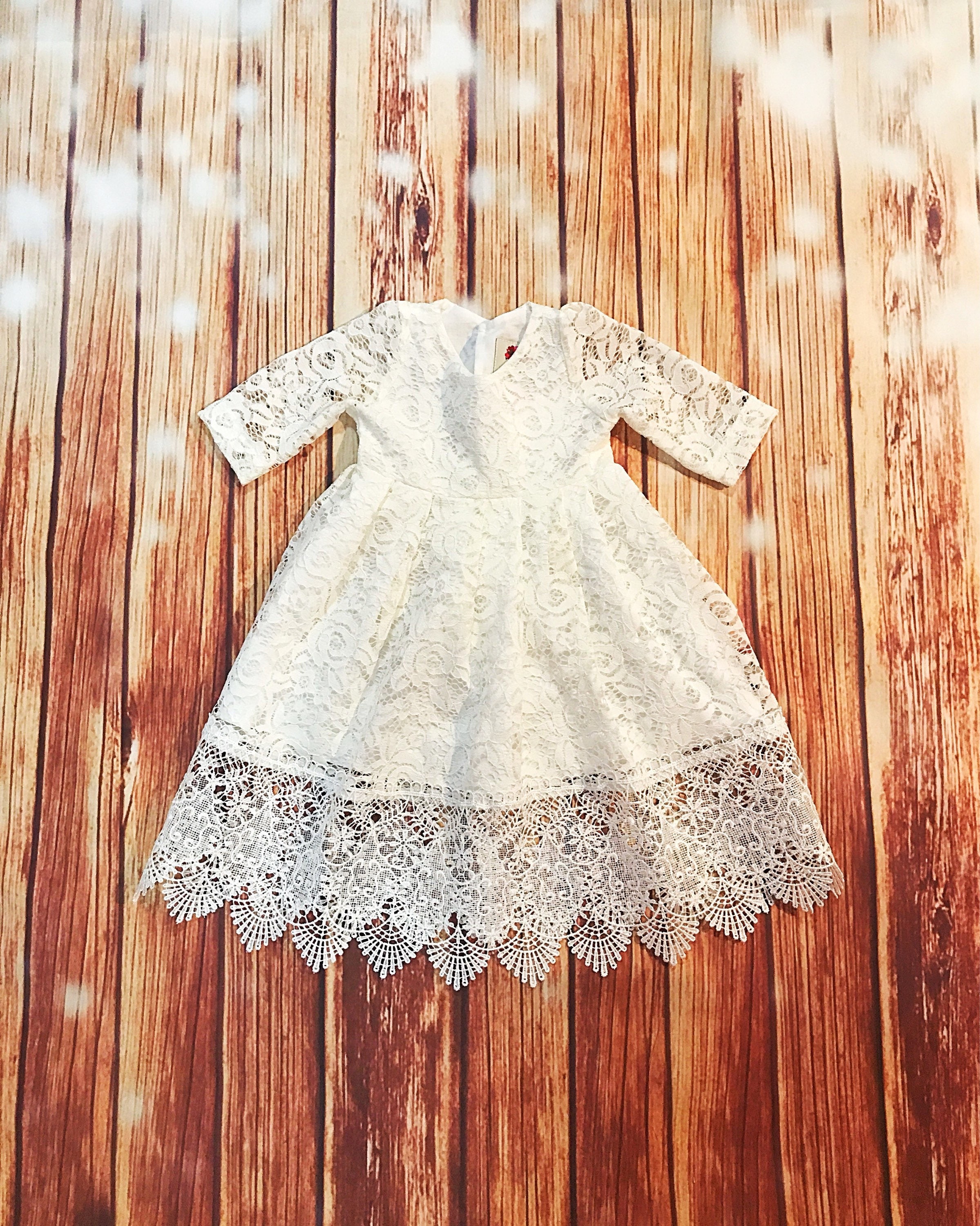 cotton baptism dress