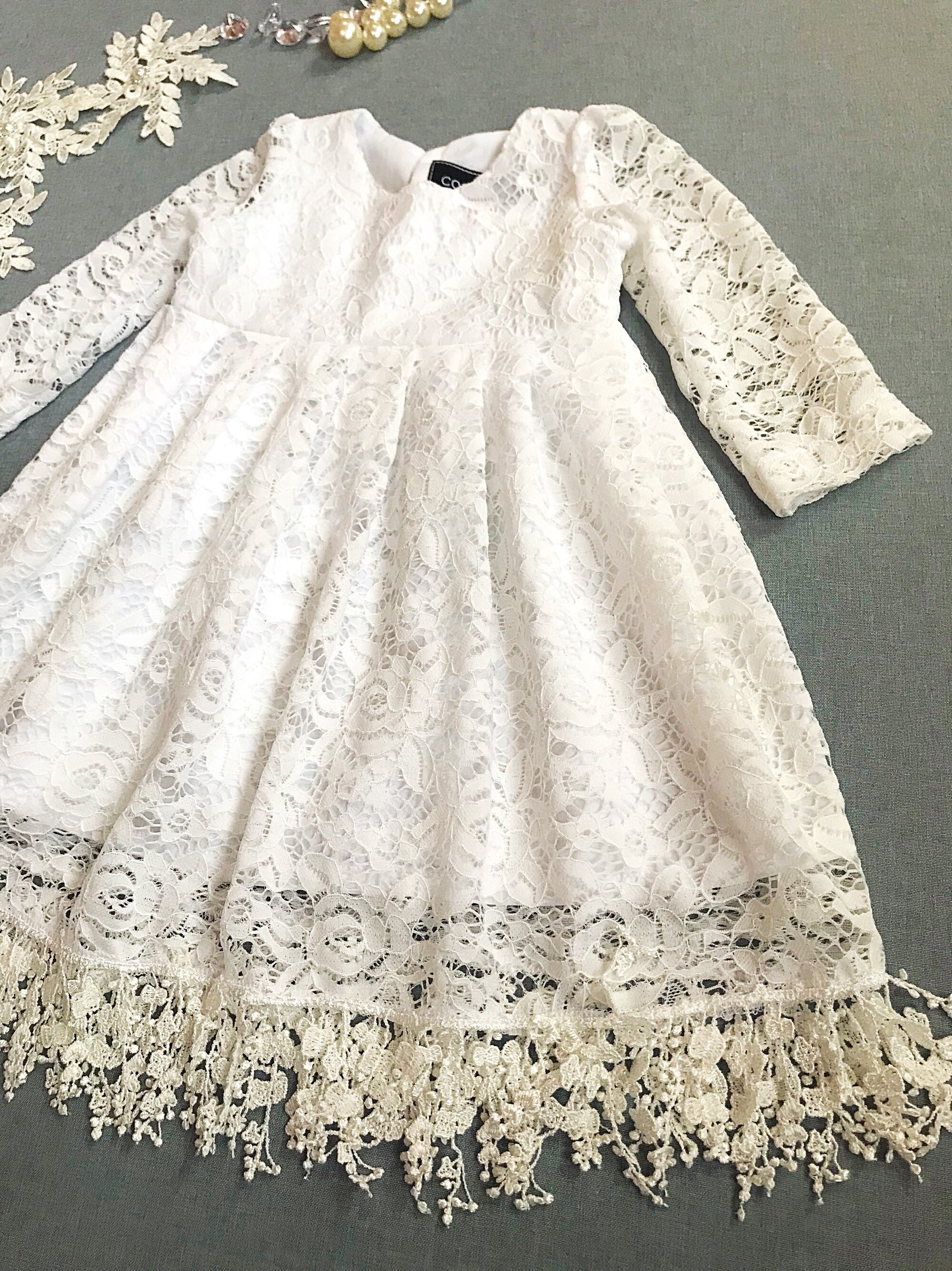 white lace styles for naming ceremony