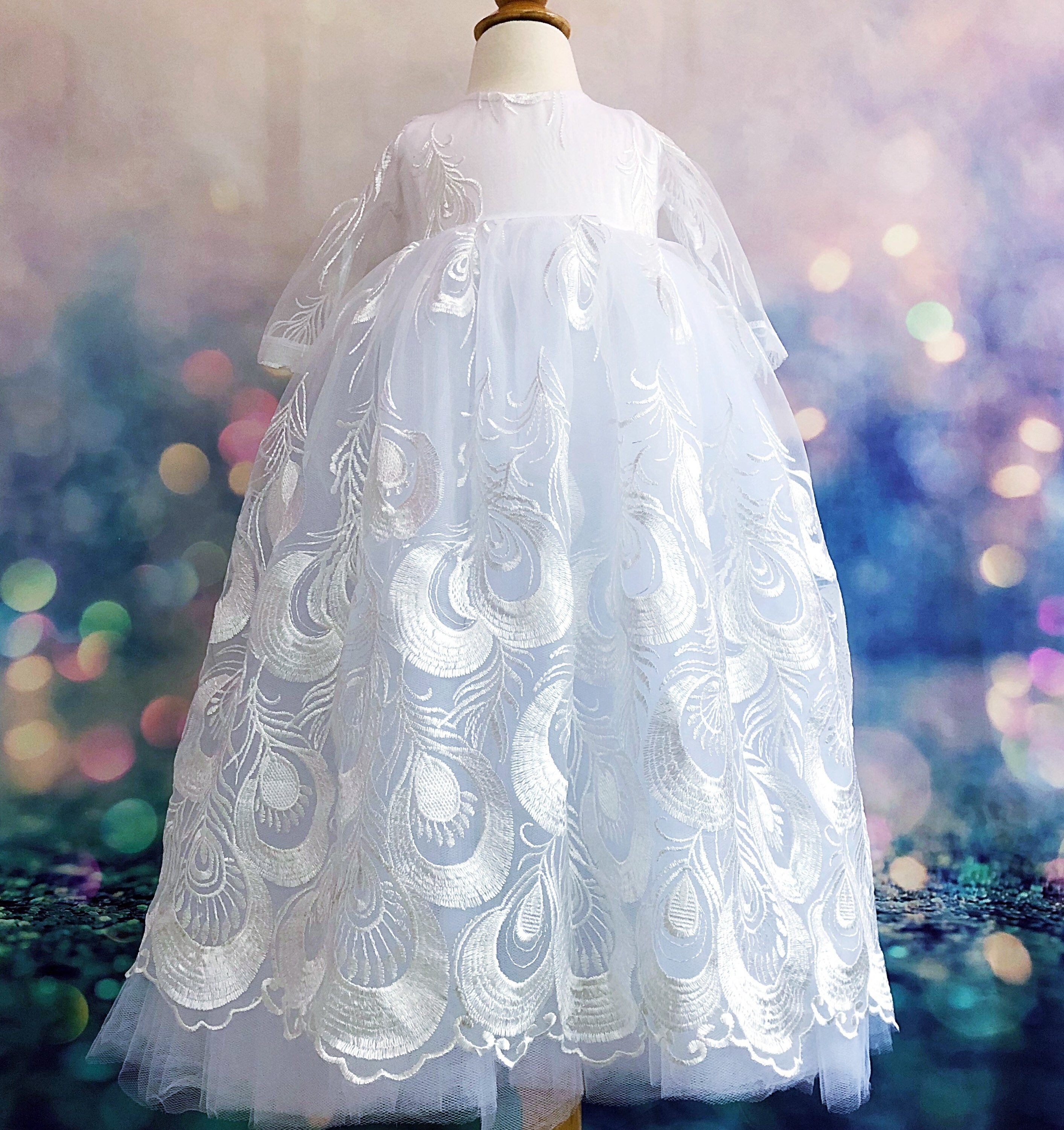 white christening gown