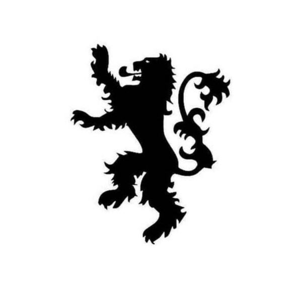 Lion Lannister Emblem GOT Game of Thrones Stencil handcut Etsy