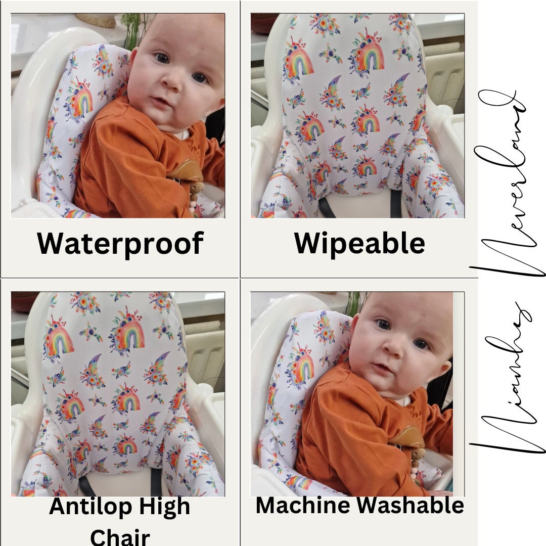 Antilop High Chair Cushion Cover Waterproof Cushion Cover Weaning IKEA