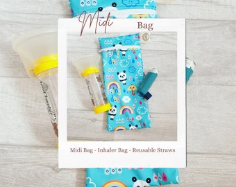 Inhaler Pump Bag -  Inhaler Travel Case - Inhaler holder -  Kids Medical Asthma Pump Accessories-  Emergency First Aid Safety CLEARANCE DESI