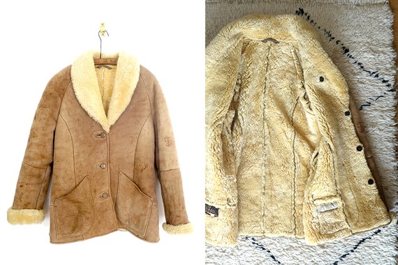 1970s sheepskin coat / Creedance coat / vintage af