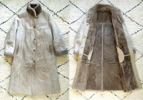Shearling Coat, Sheepskin Coat, Bohemian suede coa