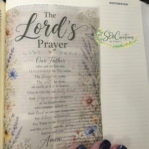 4x6 PRINTED Bible Tip In Images| 2 to page| COMPACT Set per page- #1