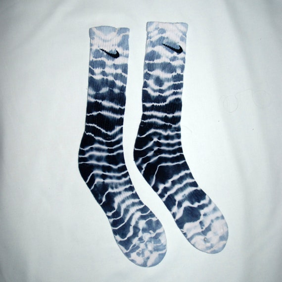 black tie dye nike socks