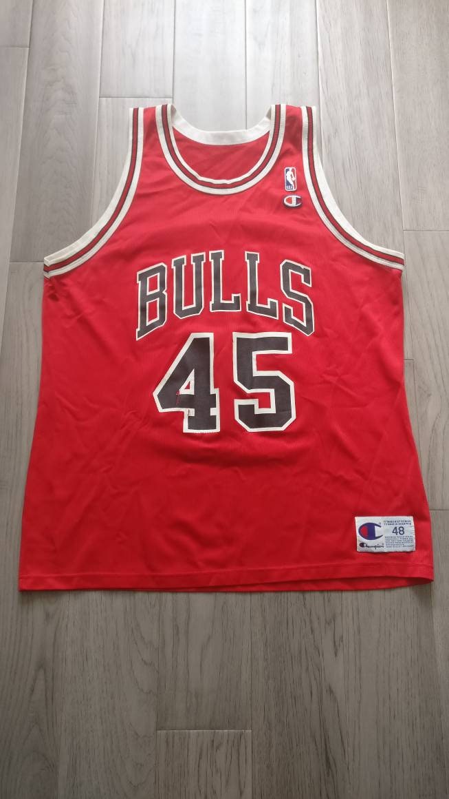 1995 Michael Jordan Chicago Bulls #45 Champion NBA Jersey Youth