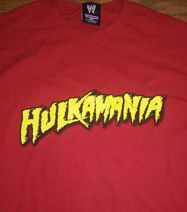 VTG WWE WWF Mens wrestling Hulk Hogan Hulkamania tshirt