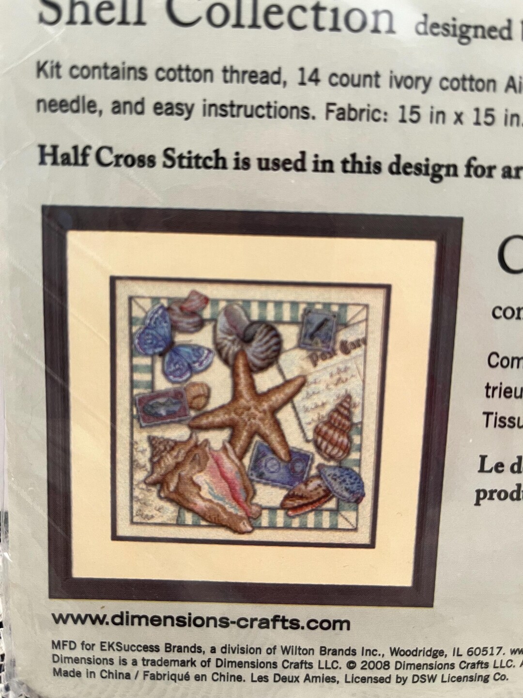 Dimensions Shell Collection 2280 SHELL COLLECTION Counted Cross Stitch DIY Kit by Dimensions Designer Le ...