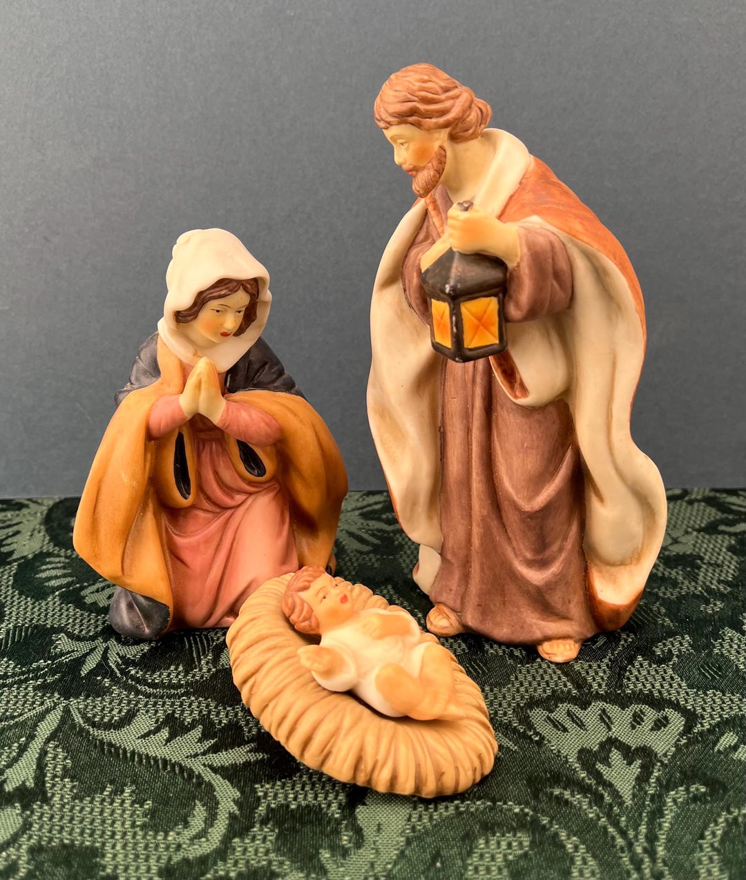 Vintage Porcelain 3 Piece Set Nativity Figurines Baby Jesus, Mary and ...